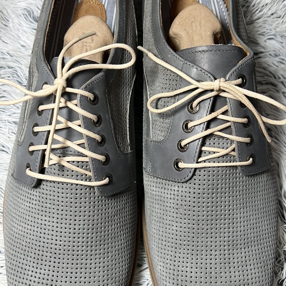 Johnston & Murphy Sz 13 Grey Dress Shoes - Picture 3 of 9